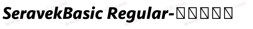SeravekBasic Regular字体转换